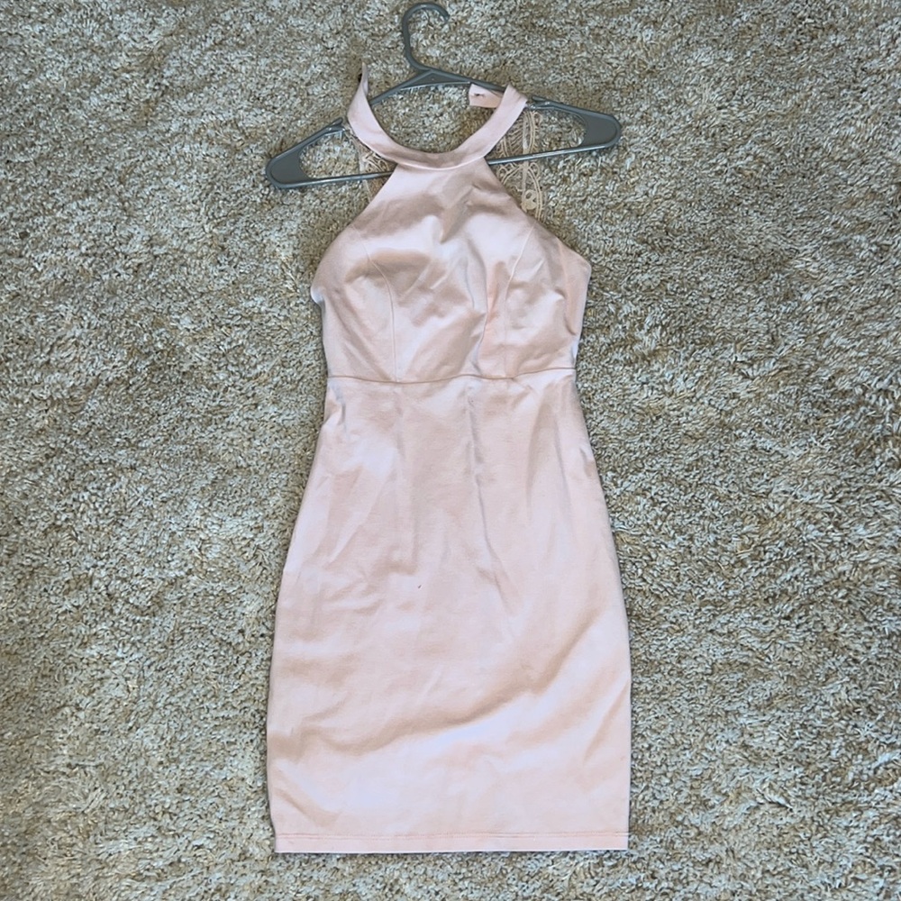 Pink Lulu’s mini dress with lace